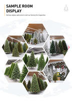 Grand arbre de Noël artificiel en PVC écologique 210 cm vert, vente directe d'usine, adapté aux animaux domestiques, décoration réaliste