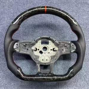 Volant en fibre de carbone pour Volkswagen CC <span class=keywords><strong>Golf</strong></span> 6 <span class=keywords><strong>7</strong></span> Sagitar Passat MK7 MK6 GTI <span class=keywords><strong>GTD</strong></span> Modification Performance <span class=keywords><strong>Accessoire</strong></span> de voiture - Product Image 4