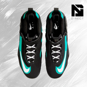 Chaussures de basketball Air Griffey Max 1 'Black Freshwater' 2025 Teal avec semelle extérieure en caoutchouc amorti, empeigne synthétique et sangle à boucle - Product Image 3