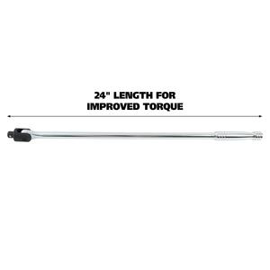 <span class=keywords><strong>1</strong></span>/2 "כונן 24 אינץ מפסק בר עם להגמיש ראש כרום ונדיום פלדה - Product Image 2