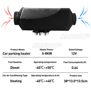 Chauffage au diesel pour voiture Hcalory 5-8KW 12V, pour camions, camping-cars, bateaux, bus + écran LCD + télécommande + silencieux - Product Image 6