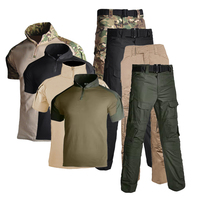 Chemise tactique à manches courtes pour homme, uniforme de sport de plein air, ensemble camouflage Frogman, pantalon tactique pour homme