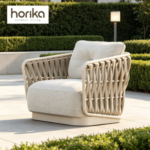Conjunto de sofá para exteriores de Hotel de lujo, sofá de jardín, Villa moderna, <span class=keywords><strong>muebles</strong></span> de exterior, conjunto de sofá de resort de aluminio, <span class=keywords><strong>muebles</strong></span> de exterior para patio - Product Image 1