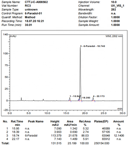Ruiwo Fornisce Estratto di <span class=keywords><strong>Aframomum</strong></span> <span class=keywords><strong>Melegueta</strong></span> per Integratori Alimentari 12,5% 6-paradol Polvere di Paradol di Grado Alimentare - Product Image 3