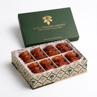 Boîte de luxe pour dattes avec logo personnalisé, estampage à chaud, vernis UV sélectif et gaufrage – Idéale pour les dattes du Ramadan et de l'Aïd