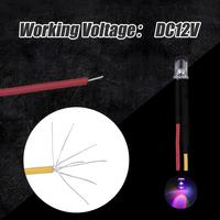 25 pièces de diodes LED 12V pré-câblées, clignotement rapide/lent, RGB 5mm, pour projets DIY, blanc, rouge, vert, bleu, orange, jaune, conformes à la norme ROHS3