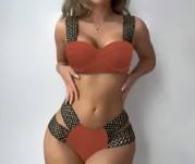 Set di costumi da bagno con Logo personalizzato Set di <span class=keywords><strong>reggiseno</strong></span> e mutandine Set Bikini bella ragazza biancheria intima da donna Push up <span class=keywords><strong>reggiseno</strong></span> e perizoma - Product Image 5