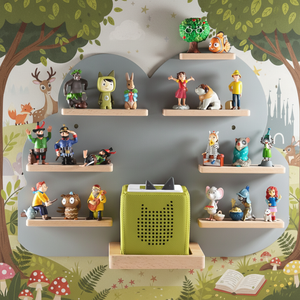 Set Iniziale con Pratico Organizzatore Pieghevole in Legno per Uso Domestico, Contiene Fino a 18 Supporti per Figure Tonie Preferite - Product Image 4