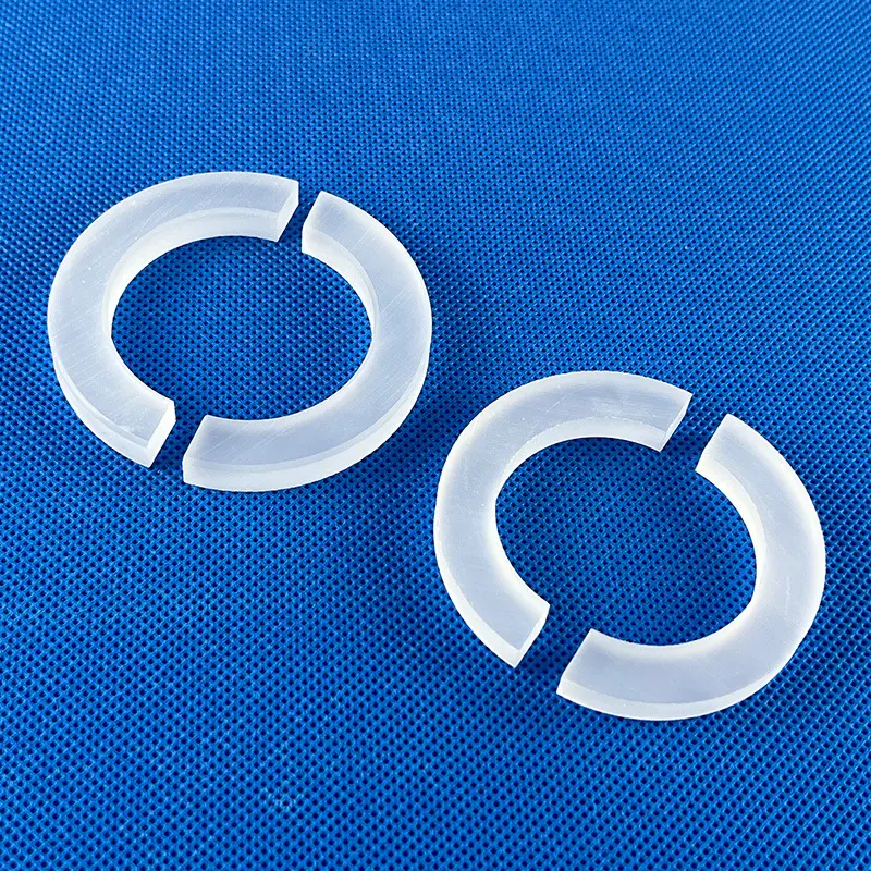 Anel de isolamento de borosilicato alto 3.3 por atacado, anel de vidro de borosilicato com flange opala resistente a altas temperaturas de alta qualidade