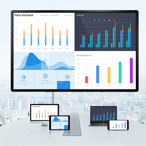 Pizarra Inteligente de 85 Pulgadas para Reuniones, Pizarra Interactiva con Cámara 4K y <span class=keywords><strong>8</strong></span> Micrófonos, Pantalla Táctil para Conferencias Zoom Teams - Product Image 1