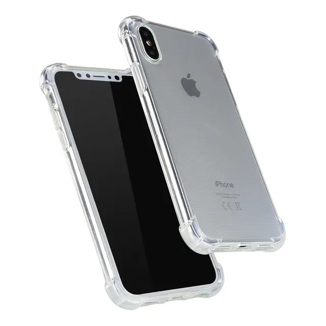 Shockproof Transparent Clear TPU Phone Case for iPhone X Cell Phone Case,Airbag Protective Cover for iphone 8