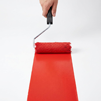 Rouleau de peinture industriel en polyester à petit manche, 4 tailles au choix, tête de rouleau de rechange mini détachable rapidement, uniquement la tête du rouleau.