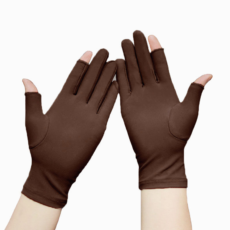 Women's sporty style, showing two fingers [coffee color]