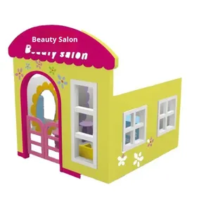Casa de Muñecas de Madera para Jardín de Infancia, Hospital, Cocina, Supermercado, Banco, <span class=keywords><strong>Juego</strong></span> de Imitación, <span class=keywords><strong>Juego</strong></span> de Roles, 120x120x135cm - Product Image 2