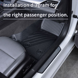 Set completo per tutte le stagioni 5D 3D TPE <span class=keywords><strong>tappetini</strong></span> per auto <span class=keywords><strong>tappetini</strong></span> facili da pulire resistente all'usura progettati per Peugeot <span class=keywords><strong>207</strong></span> - Product Image 3