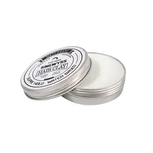 Edge Controlผมวางฉลากส่วนตัวHair Clay Shine Strong Hold Mens Clay Pomade