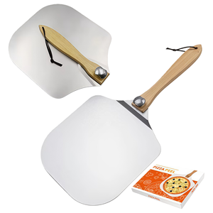 <span class=keywords><strong>Pala</strong></span> de <span class=keywords><strong>pizza</strong></span> de aluminio resistente a altas temperaturas con mango de madera plegable giratorio desmontable <span class=keywords><strong>para</strong></span> hornear <span class=keywords><strong>pizza</strong></span> y pan caseros - Product Image 1