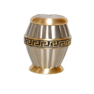 Urnas de cremación conmemorativas para cenizas de adultos humanos para urnas de Metal de acabado antiguo urnas de cremación de latón macizo - Product Image 2