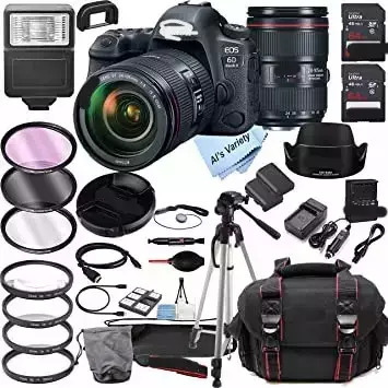! Горячая Распродажа 2023! 5D 6D Mark II DSLR камера с EF 24-105 мм F/4 L is II USM зум-объектив + Корпус + штатив + фильтры