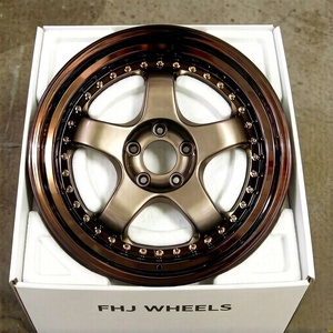 FHJ - Oferta Especial: Ruedas Forjadas de 2 Piezas, Acabado Pulido y Cepillado, Cóncavas Profundas, Color Personalizado, 5x120 5x112 5x114.3, 20 21 22 Pulgadas, para Autos de Carreras - Product Image 3