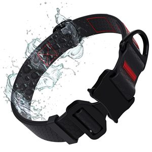 WELLGO-Collier de qualité supérieure pour chien avec boucle en caoutchouc souple, imperméable et logo personnalisé pour chiens de taille moyenne à grande - Product Image 2