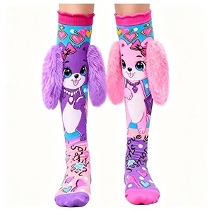 Kids <b>Knee</b> <b>High</b> Cartoon Socks Plush Ear Fun Crew Socks Soft Breathable Toddler Girl Casual Wear - Product Image 1