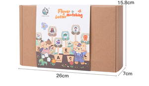 Early Educational Wooden Flower Letter Matching Spelling Toys Colorful Garden Alphabet Game for Children - Product Image 6