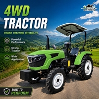 Tractor 4x4 de Alta Eficiencia LAWNIO con Cabina Opcional, Rendimiento Confiable para Transporte Rural, Tractor Agrícola
