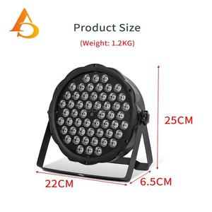 AICPOSE Precio de Fábrica 54pcs 3W 4 en 1 Luz LED Plana Par para Fiestas Bodas 150W DMX512 Luz Par de Escenario - Product Image 5