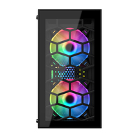 AntarcChill New Design Hollow Out Front Plate Tempered Glass Computer Hardware PC Case Cabinet CPU Computer Case & Tower