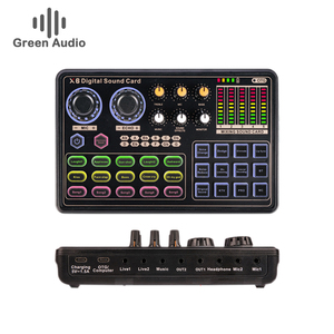 GAX-X6 carte son en direct double téléphone portable ordinateur en direct USB carte son externe réseau k <span class=keywords><strong>chanson</strong></span> ancre son - Product Image 2
