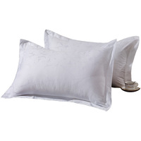 Échantillon gratuit de taie d'oreiller carrée en satin King Size, taie d'oreiller non tissée pour avion