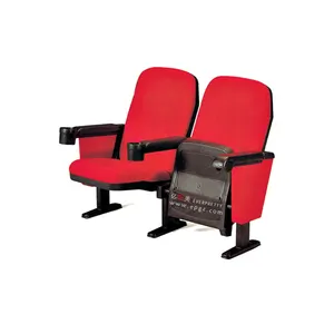 2021New Ontwerp Comfortabele Theater Seat Met Plastic Bekerhouder Voor Auditorium Set Voor Verkoop