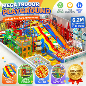 Easy Disassemble Relocation Friendly Commercial <b>Indoor</b> Playground with <b>Slide</b> - Product Image 1
