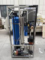 Système de filtration d'eau par osmose inverse industrielle 1TPH, en acier inoxydable, pour la purification de l'eau potable, certifié CE ISO