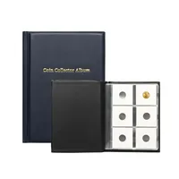 Pages d'album pour collection de pièces de monnaie en plastique avec pochettes personnalisables, inserts porte-pièces et pochettes de protection
