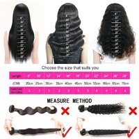 Rambut Manusia Gelombang Alami Warna Natural, Bundel Rambut Manusia Murni yang Dapat Disisipkan, Bundel Ekstensi Rambut Remy Tersedia untuk Wanita