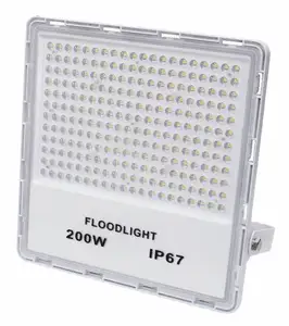 220V Floodlight के नेतृत्व में 30W 50W 100W 150W 200W 300W अल्ट्रा पतली उच्च लुमेन बाढ़ प्रकाश सुर्खियों आउटडोर आउटडोर IP68 निविड़ अंधकार