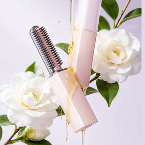 Brosse à cheveux électrique rechargeable compacte mini 180, très vendue ° Peigne lisseur de cheveux sans fil, lisseur de cheveux de poche - Product Image 6
