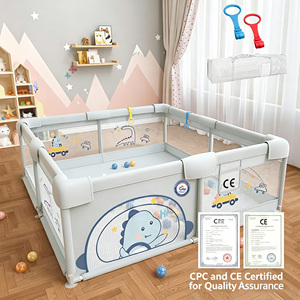 Box per Bambini Pieghevole in Tessuto Oxford con Telaio in Metallo, Fantasia Cartone Animato, Tappeto Gioco per Interni, Recinzione di Sicurezza per Bambini - Novità 2026 - Product Image 3