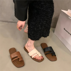 Sandalias Planas Retro para Mujer, Chanclas de Verano para Exteriores, Nuevas Sandalias de Playa con Suela Suave, Pantuflas Casuales y Cómodas - Product Image 2