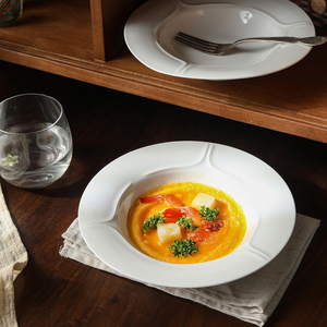 Assiette à salade de légumes en porcelaine de secours minimaliste de style européen - Product Image 3