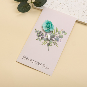 Biglietto d'auguri 3D INS con rose fresche e auguri scritti a mano per la Festa della Donna - Ideale per ringraziamenti e fiori - Product Image 6
