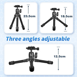 QZSD Q152C Mini trépied en Fiber de <span class=keywords><strong>carbone</strong></span> 25CM support de bureau plié pour appareil <span class=keywords><strong>photo</strong></span> numérique pour photos et vidéos support de poche - Product Image 3