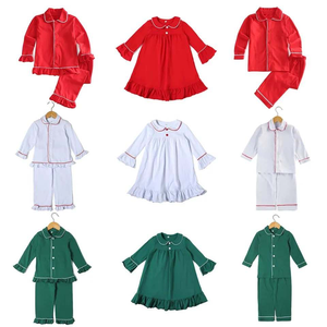 RTS Embroidery Christmas <strong>Matching</strong> Family Pajamas Knitted Green Couples Pajama <strong>Xmas</strong> Children Outfit Girl Night Gown <strong>Pyjamas</strong> 2025 - Product Image 2