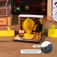 Bloc-notes créatif Magic Ball 2027 Sticky Notes Night Alley Lantern, utilisable comme marque-page, avec logo personnalisé, coffret cadeau, bloc-notes calendrier 3D