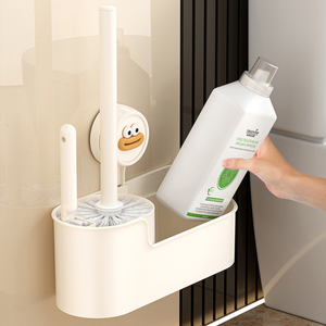 Brosse <span class=keywords><strong>de</strong></span> toilette murale avec brosse <span class=keywords><strong>de</strong></span> <span class=keywords><strong>nettoyage</strong></span> pour espaces étroits - Product Image 3