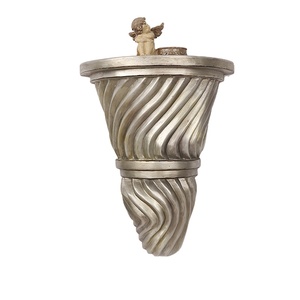 Mensola in resina porta scaffali ornato in gesso floreale antico artigianato mensola a mensola a <span class=keywords><strong>muro</strong></span> staffa appesa a parete - Product Image 2