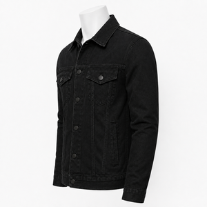 Veste en jean pour homme sur mesure 2026 de haute qualité, coupe-vent et chaude, idéale pour l'hiver, avec service OEM disponible - Product Image 3