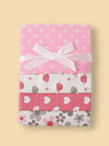 Ensemble <span class=keywords><strong>de</strong></span> couvertures pour bébé en <span class=keywords><strong>coton</strong></span> pur imprimé à une seule couche, motif <span class=keywords><strong>de</strong></span> dessin animé, quatre pièces, saison printemps - Product Image 6